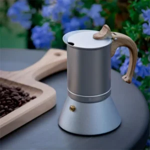 Cafetière à percolateur pour moka domestique italienne, cuisinière à induction, expresso chauffant, outils à café, machine à café couverte, 150 ml, 300ml